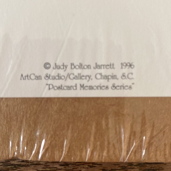 Vintage Winter Welcome by artist Judy Bolton Jarrett 1996, print 24/250, signed - Picture 7 of 16